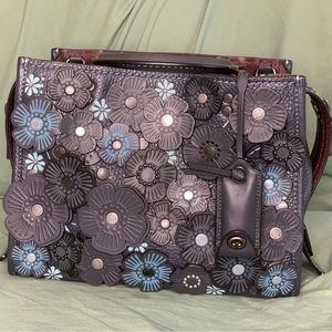 Coach Rogue 25 Dark Navy Tea Rose size 25
